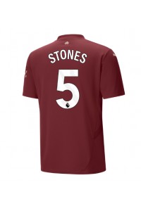 Fotbalové Dres Manchester City John Stones #5 Třetí Oblečení 2024-25 Krátký Rukáv